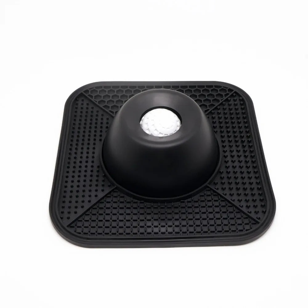 Black removable-top interactive lick tray variant