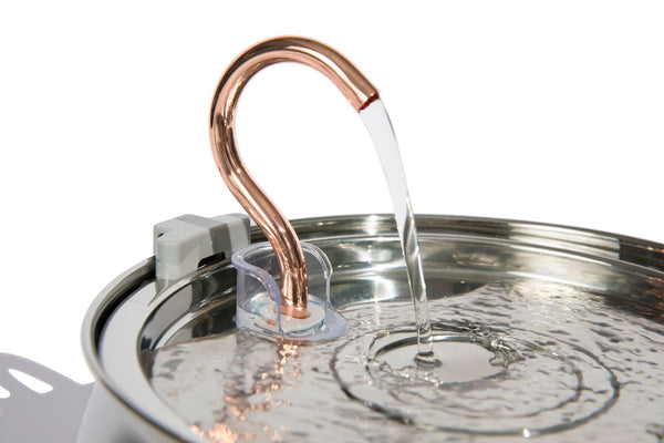 Stainless Steel Cat Water Fountain — Faucet Spout — product view 2